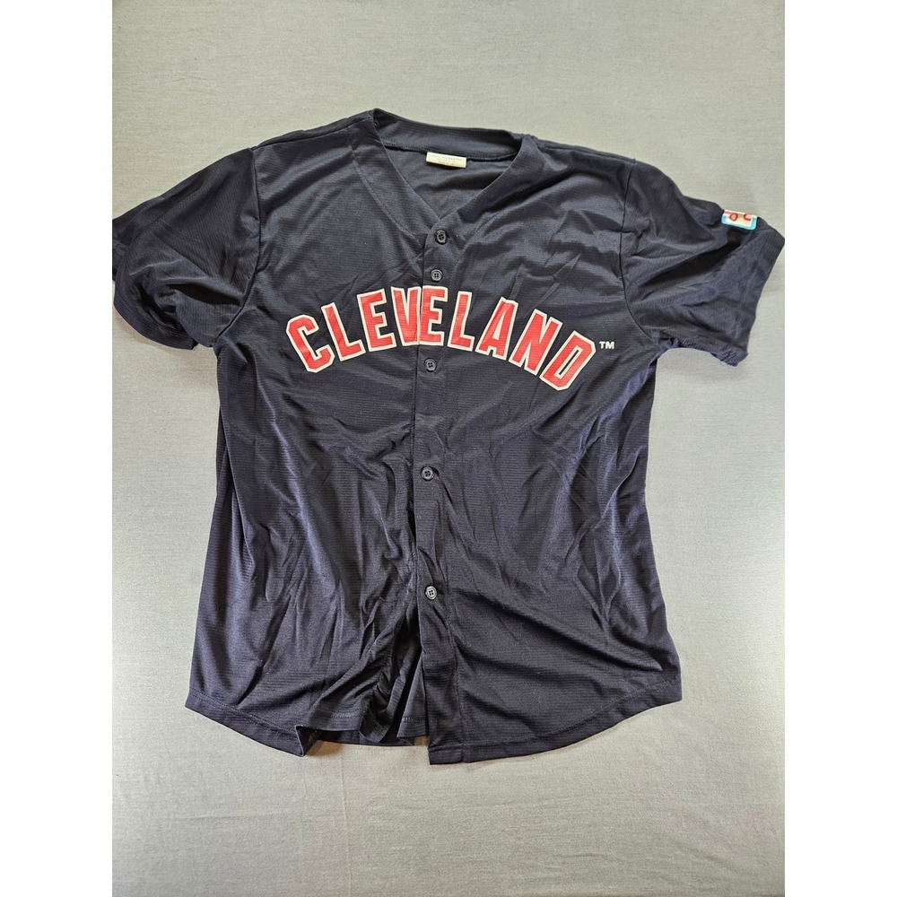 Match-Up Cleveland Carrasco 59 Baseball Jersey Navy Blue XL Mens